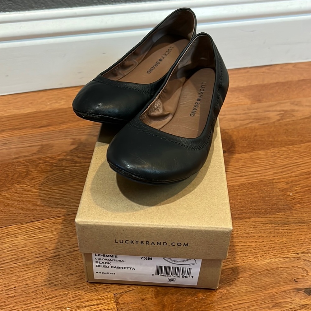 Lucky Brand Flats Black Women